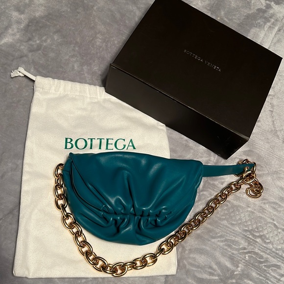 Pouch Leather Chain Belt Clutch - Picture 7 of 9